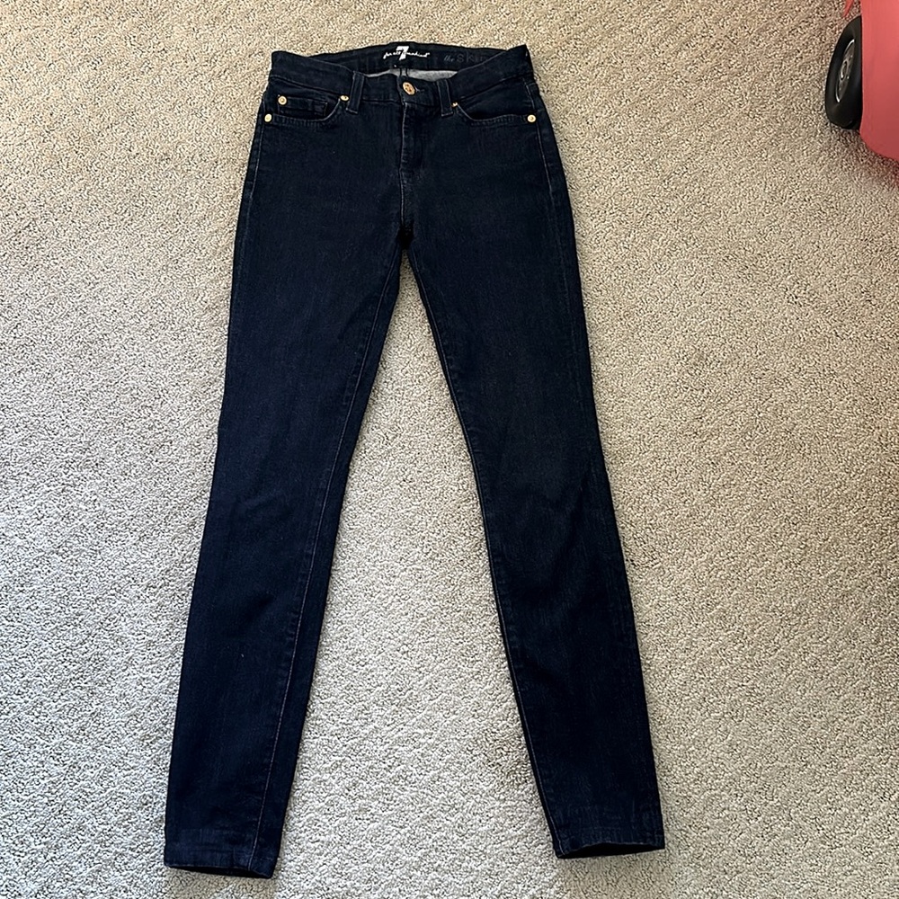 7 for All Mankind The Skinny Jeans Sz 24 GUC